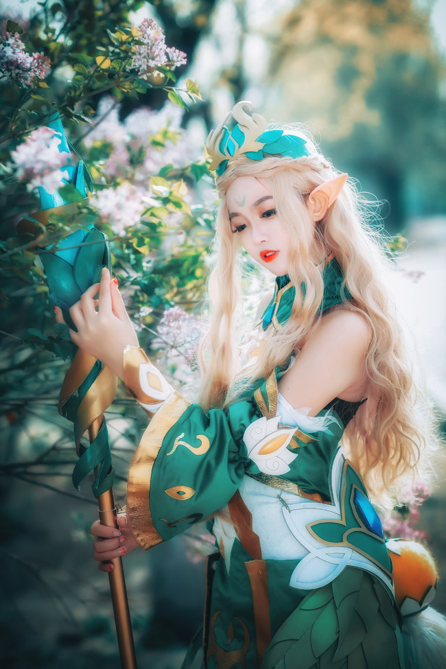 王者荣耀王昭君精灵公主cos