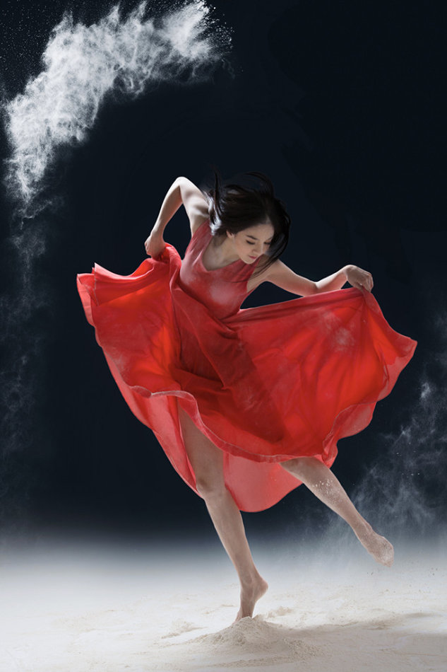 美女摄影:梦幻芭蕾中国红
