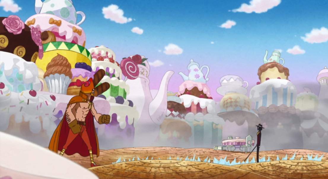 海贼王:冰火岛之战再现?低配版赤犬与青雉在蛋糕岛开战!