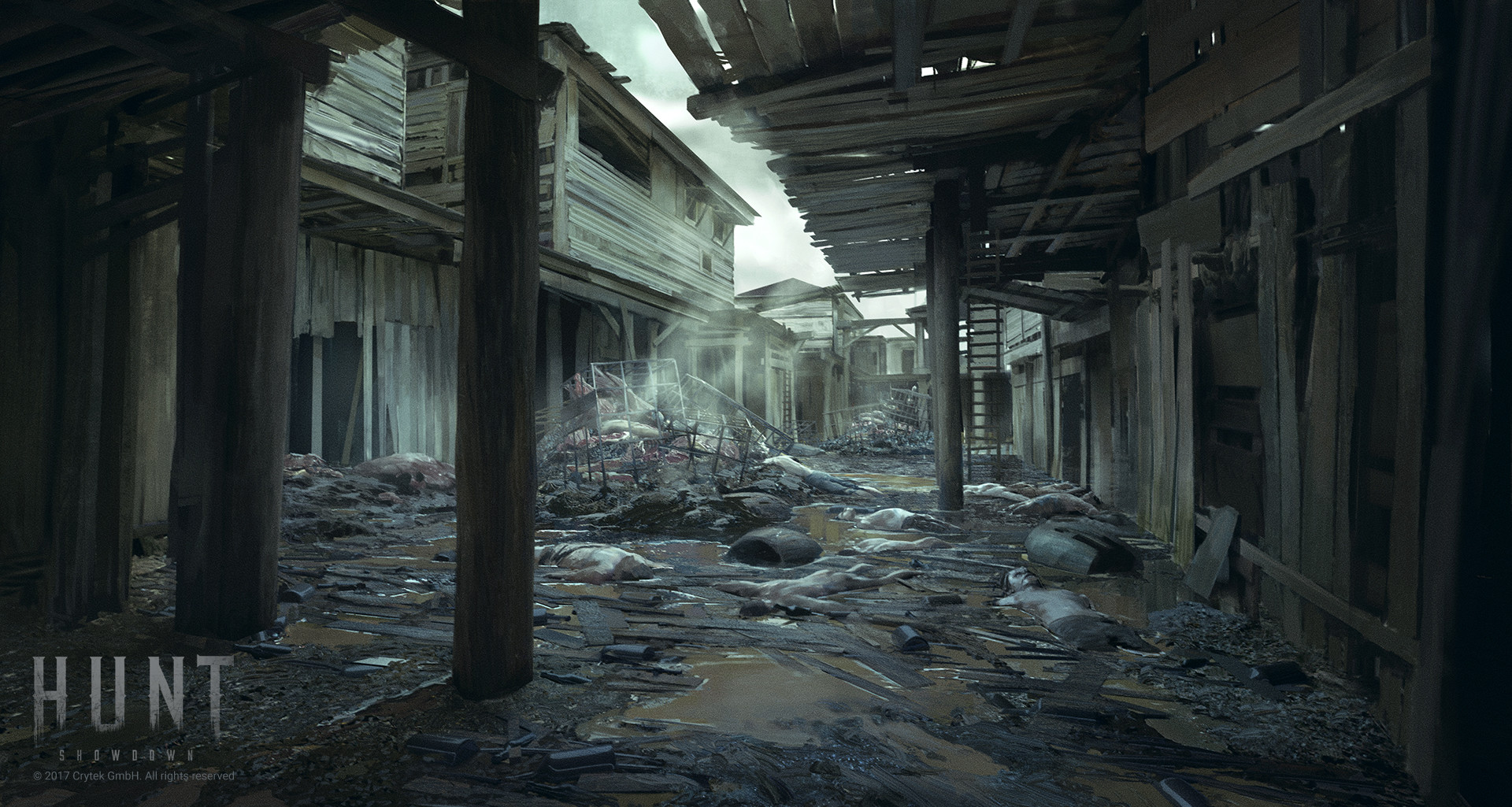 德国画师的一组末日风格的插画!能感觉到世界经历完灾难的压抑感