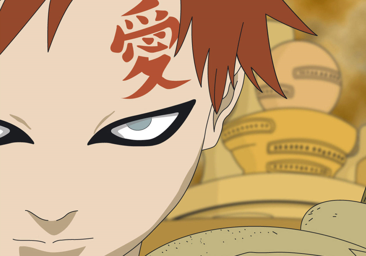 动漫美图:火影忍者,风之国砂隐村,第五代风影我爱罗!