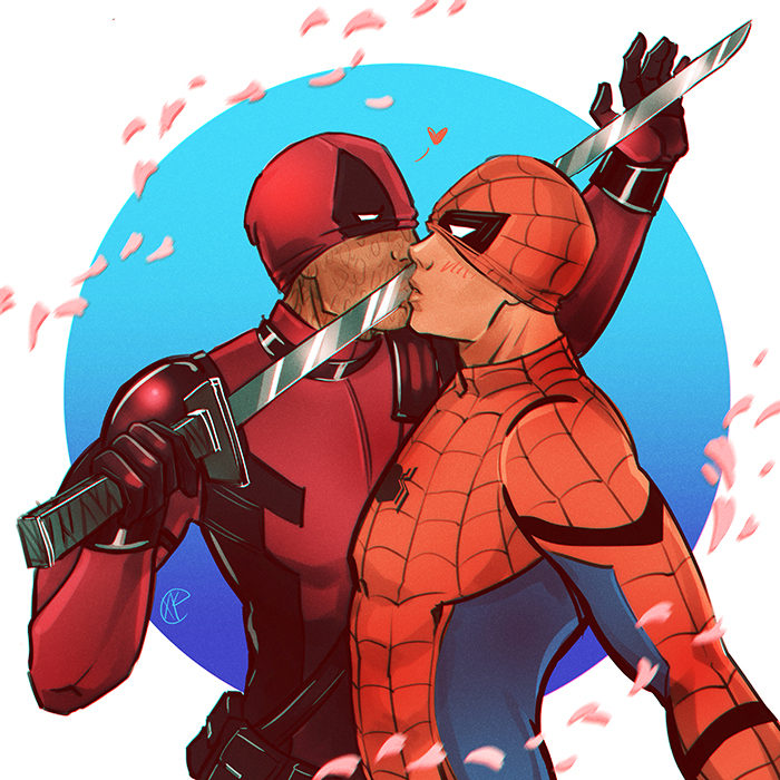死侍爱上蜘蛛侠?原来这2个嘴炮在漫画里还穿情侣装看电影