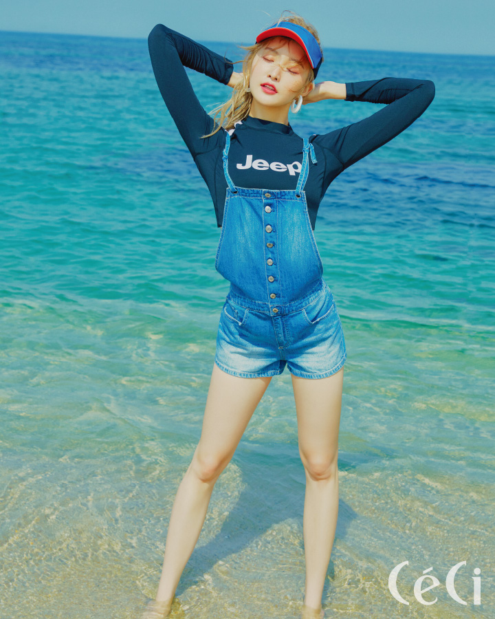 朴正花泳装写真:不仅容貌出众,还拥有完美性感的好身材