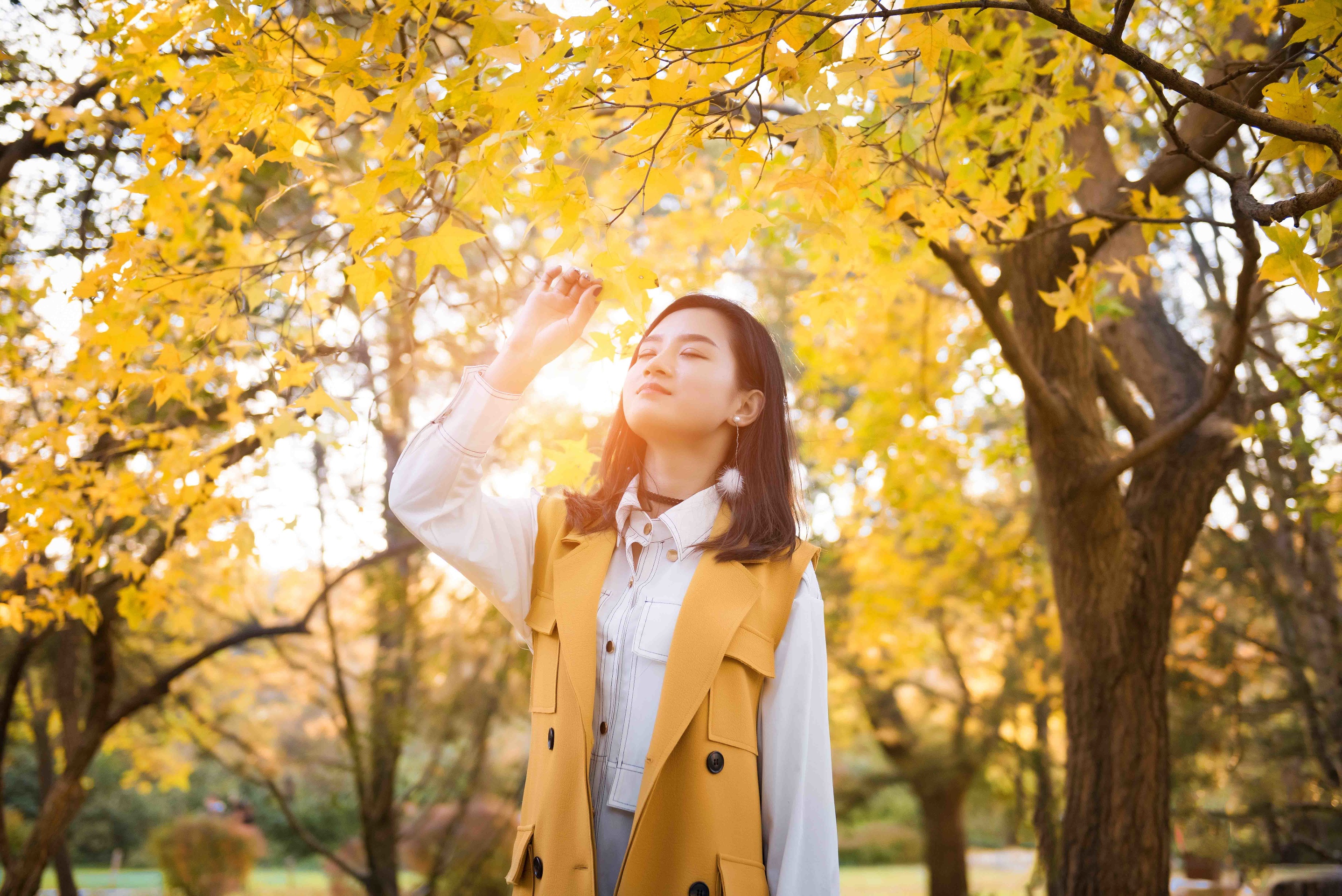 人像摄影 暖阳下的女歌手