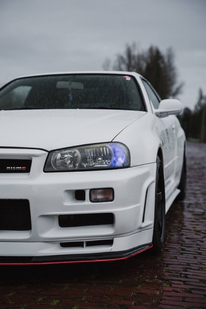 日产战神gtr r34,今晚秋名山等你!