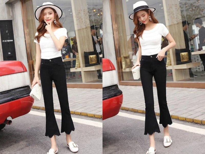 今夏鱼尾裤最火,配这几件上衣穿好看更显瘦!