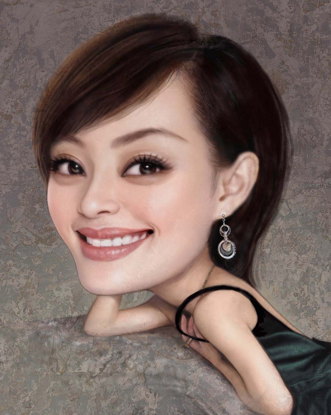 娱乐圈演艺女星肖像系列,你能认出你的女神吗