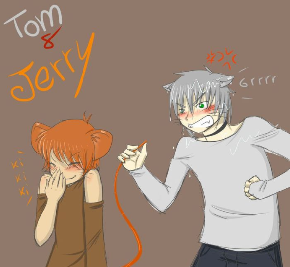 猫和老鼠拟人化:tom变成了大帅哥,jerry竟然是个萌妹子!