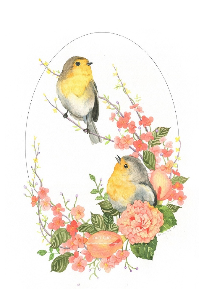 花卉水彩画入门一步一步教,著名画师花卉水彩欣赏