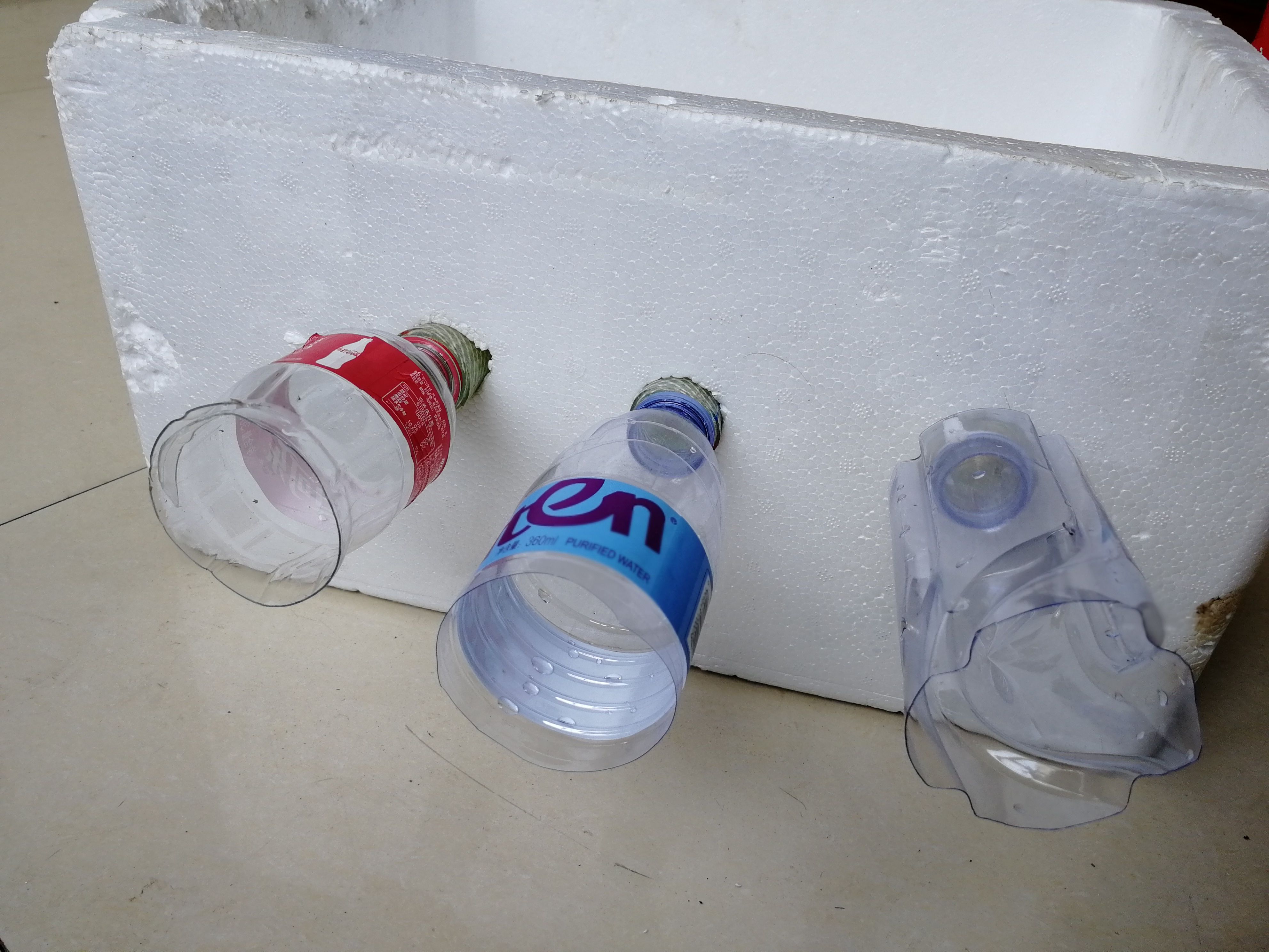 矿泉水瓶自制空调图片
