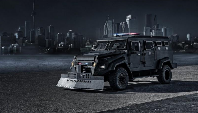 加拿大特勤队专车!inkas sentry多用途战术车