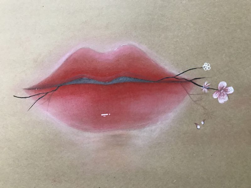 6张图 教你画出可爱的樱桃小嘴