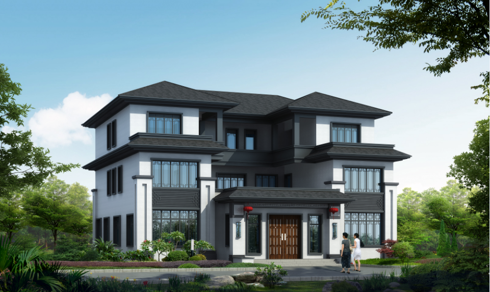 中式别墅设计:农村豪华别墅,城里人都羡慕不已!