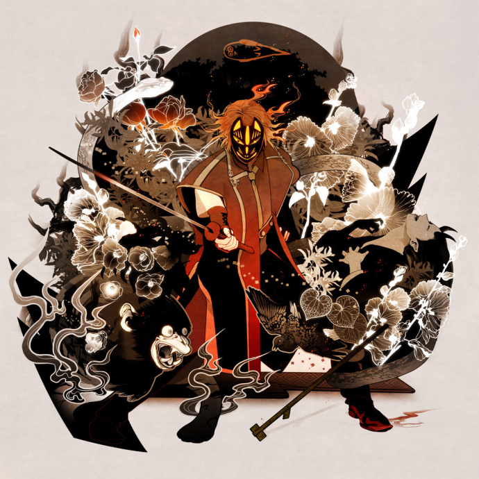 画师ヒコ,笔下的华丽和风插画