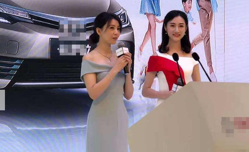 曼妙身姿,凹凸有致现身车展,女神范依然十足