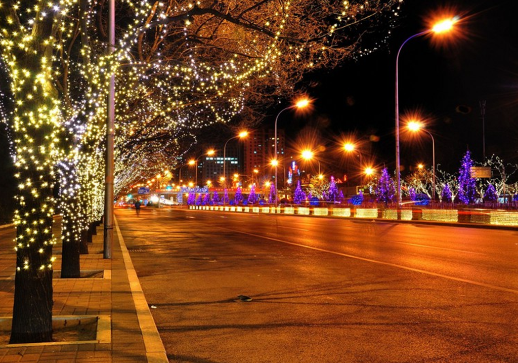 北京三里屯,火树银花不夜天,每晚都在过新年!