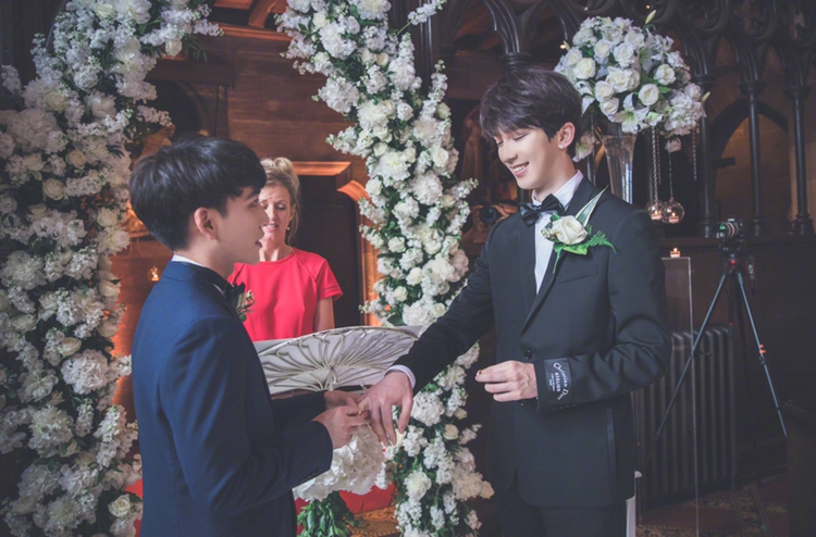 "沈氏夫夫"终于大婚,婚礼现场画面太美