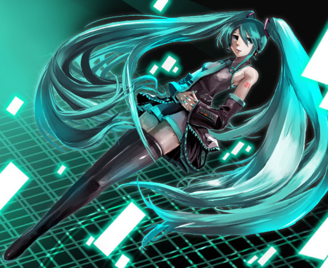 初音未来拿话筒图片