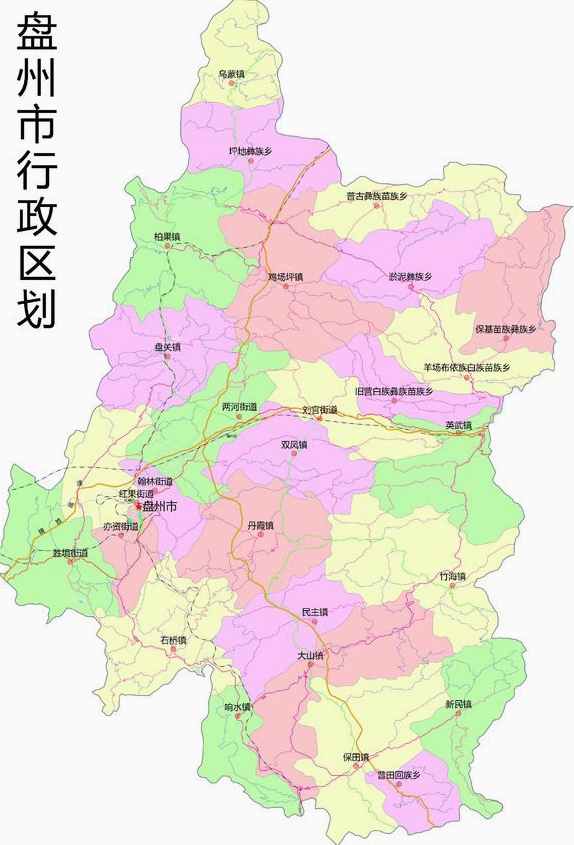 贵州盘县红果地图图片