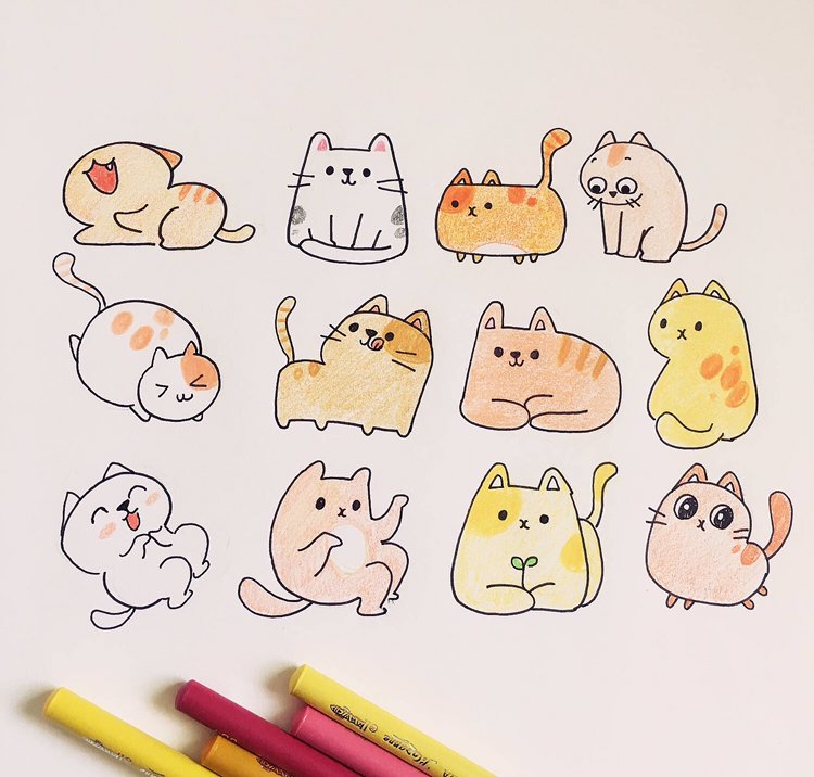 生肖,星座,各种萌系小动物简笔画