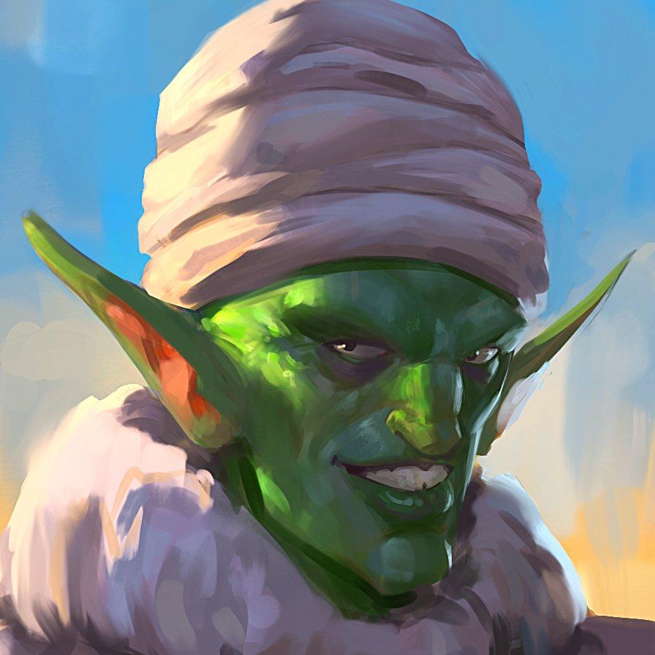 龙珠:角色人物搞笑油画头像,我又知道克林你来搞笑了!