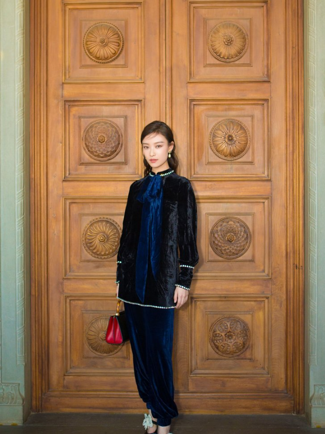 落雁沉鱼,朱唇粉面——倪妮