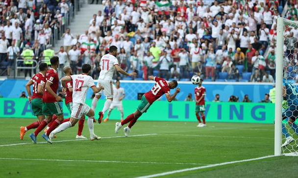 伊朗95分钟乌龙取胜摩洛哥 葡萄牙3:3西班牙 c罗戴帽创多项记录