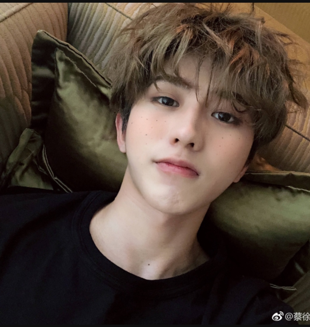 蔡徐坤单手撑脸,眼神迷离,撩妹指数已经爆表了