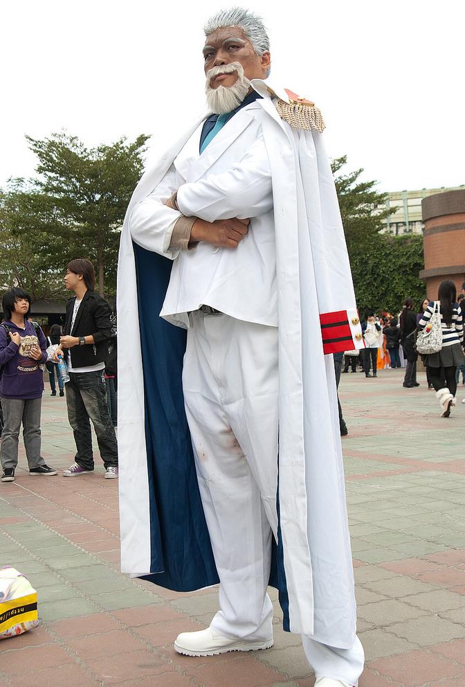 海贼王cosplay,网友:卡普叔,你的肌肉啥时候变成了肥肉了啊?