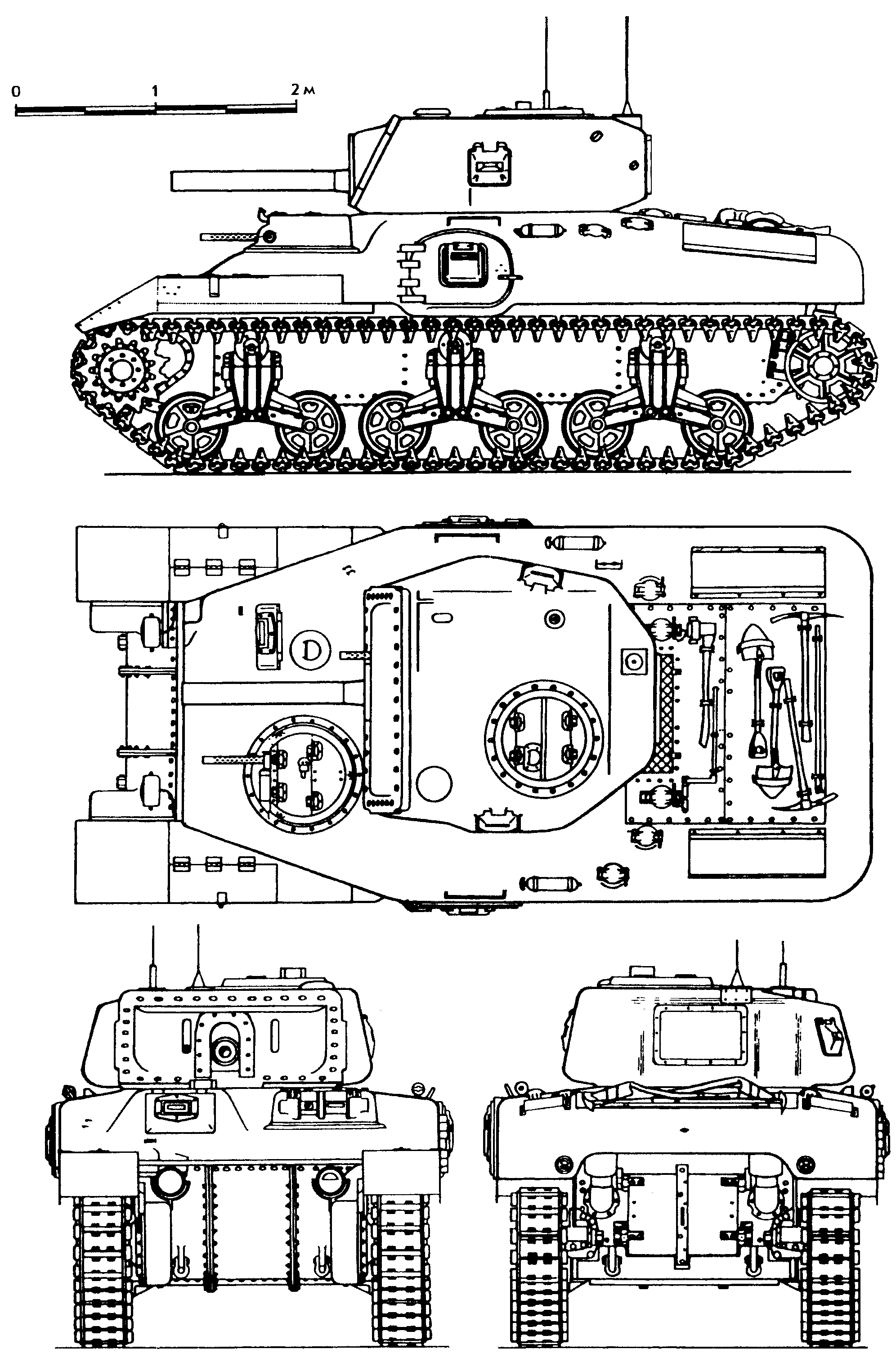 坦克装甲车辆超清线图,军事模型爱好者福利