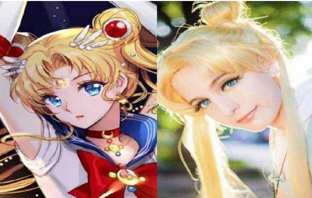 动画版和真人版美少女战士的对比图,爱野美奈子漂亮,火野丽火辣