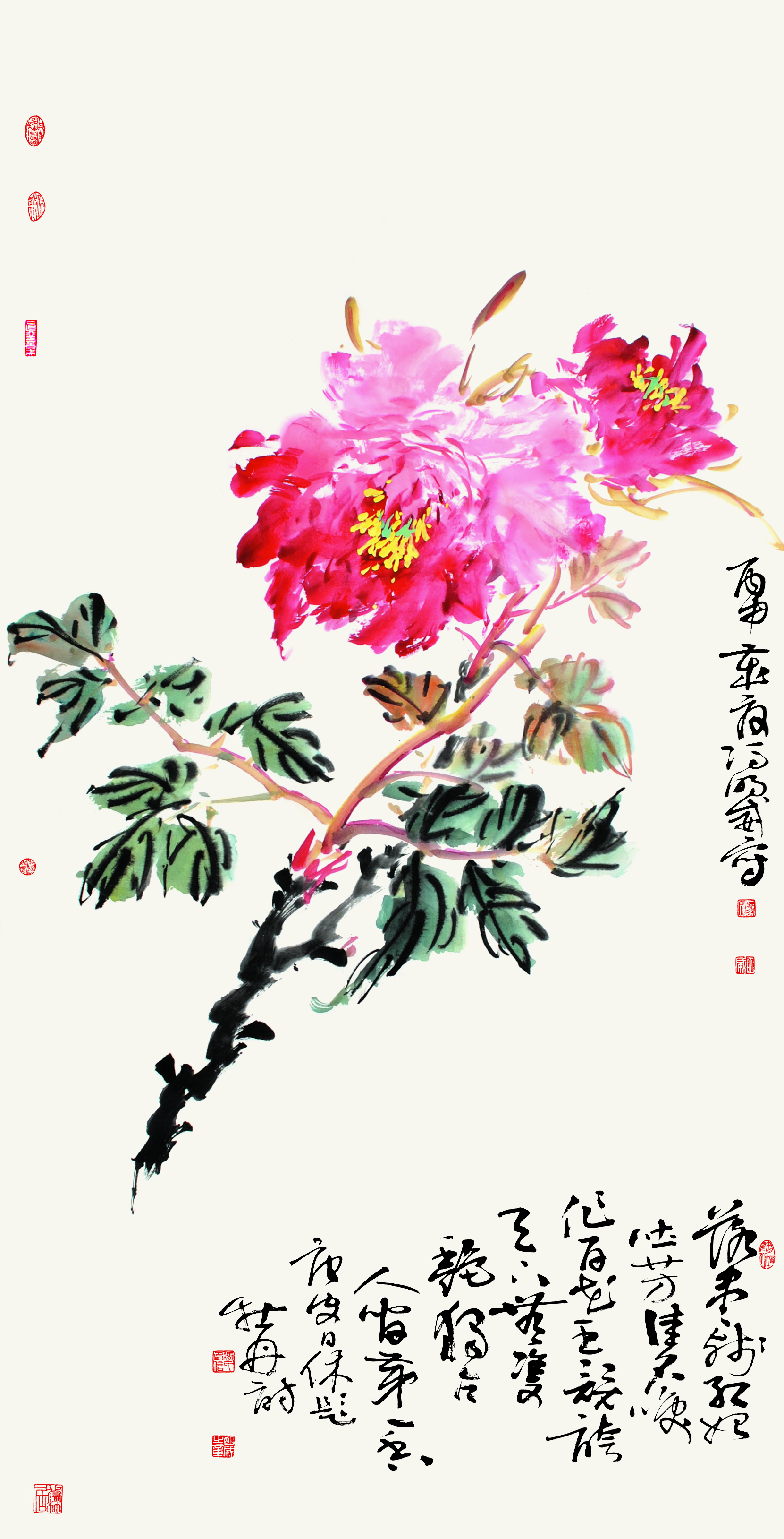 名家推荐——冯明威写意牡丹