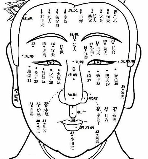 右太阳上方有痣的图解图片