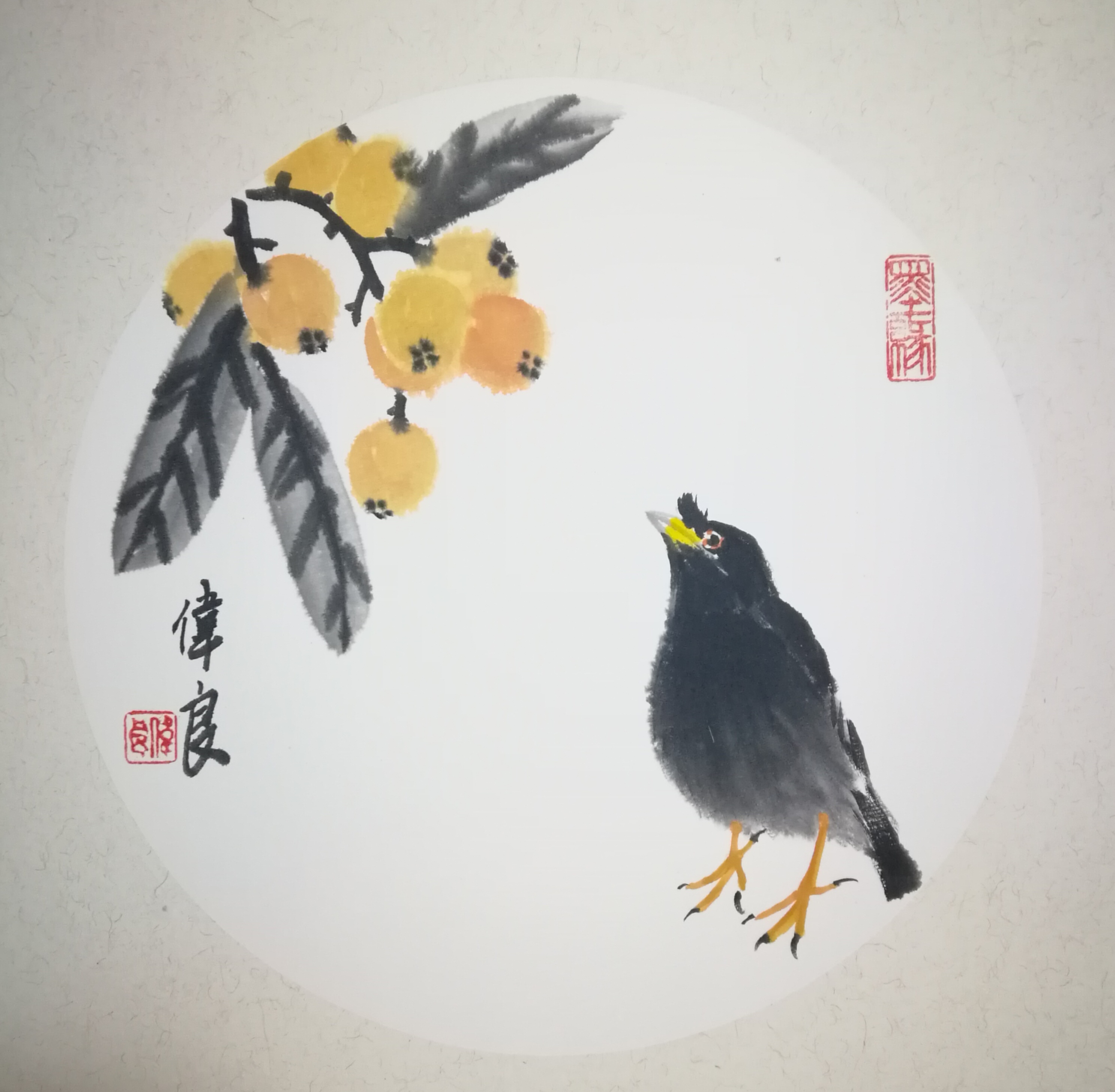 小写意蔡伟良戏墨