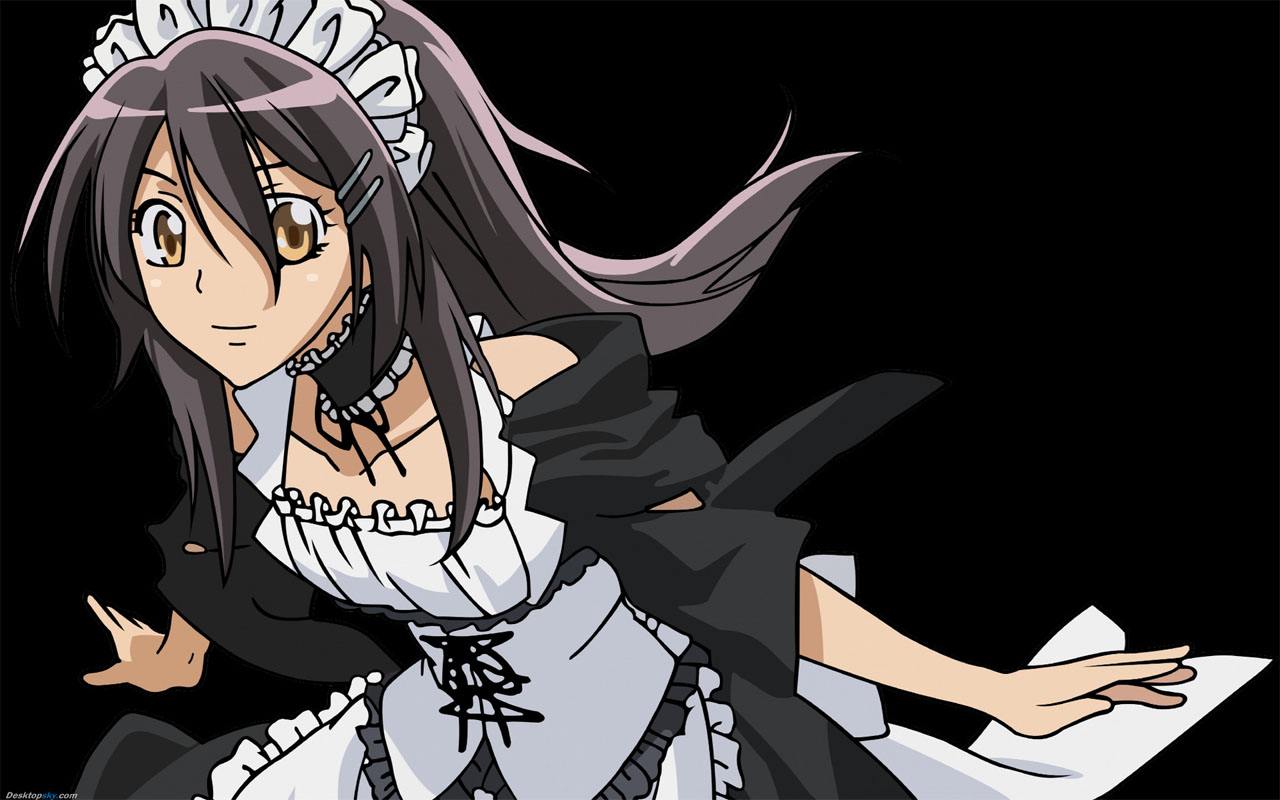 假如让你选动漫里的女仆做你女朋友,下面四个,聪明的人会选图二