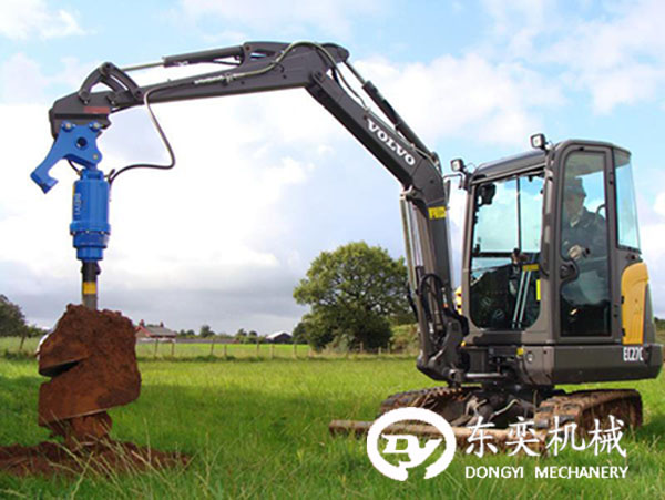 螺旋钻地机风力发电打眼机螺旋钻机挖掘机装的挖坑机