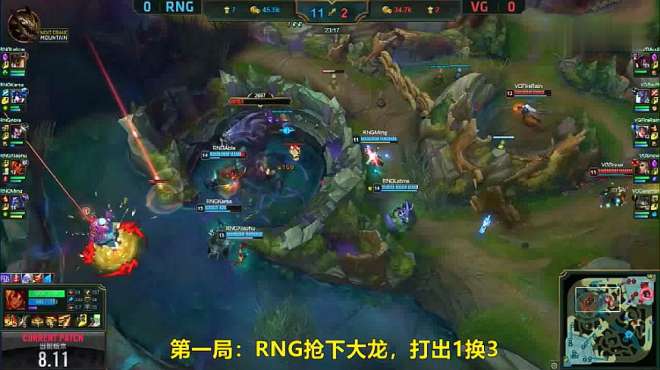 [图]RNG vs VG精彩集锦：换线与入侵，RNG赢在比赛开局