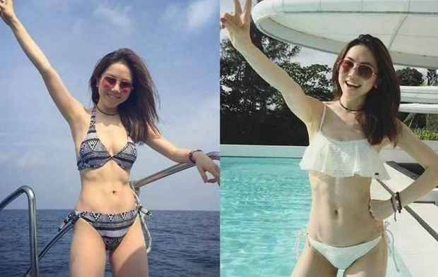 女星泳装照,林志玲很美,网友:邓紫棋,还是放弃你的皮裤吧