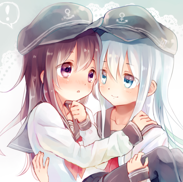 相处融洽的好闺蜜,萌萌哒女仆装! 转载自百家号作者:联盟圈动漫