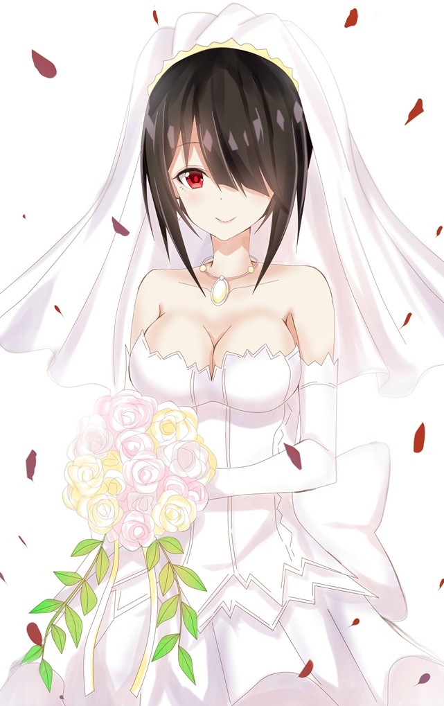 约会大作战:假如时崎狂三要结婚?你觉得哪件婚纱最适合她