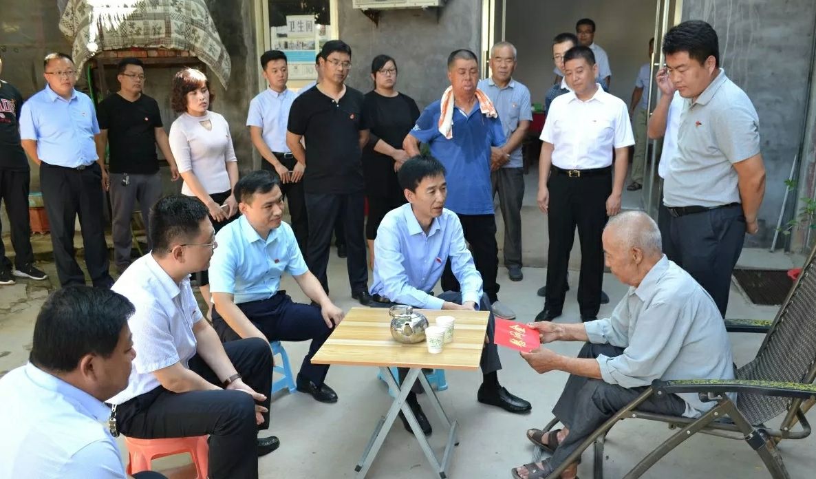 冠县县委书记李春田同志到斜店乡调研工作