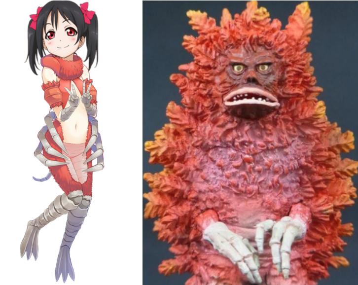 当奥特曼中的反派娘化后,皮古蒙变中二少女,面瘫少女巴尔坦星人