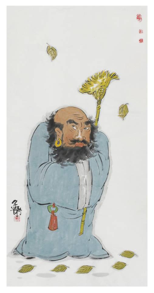 「百度百家」画家耿孟刚——水墨人物漫画的艺术魅力