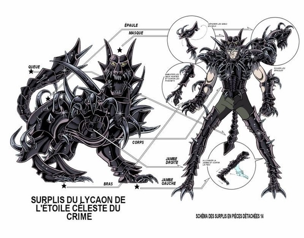 冥王篇 冥斗士冥衣分布图 抱歉小编小时候真的没看过冥王篇