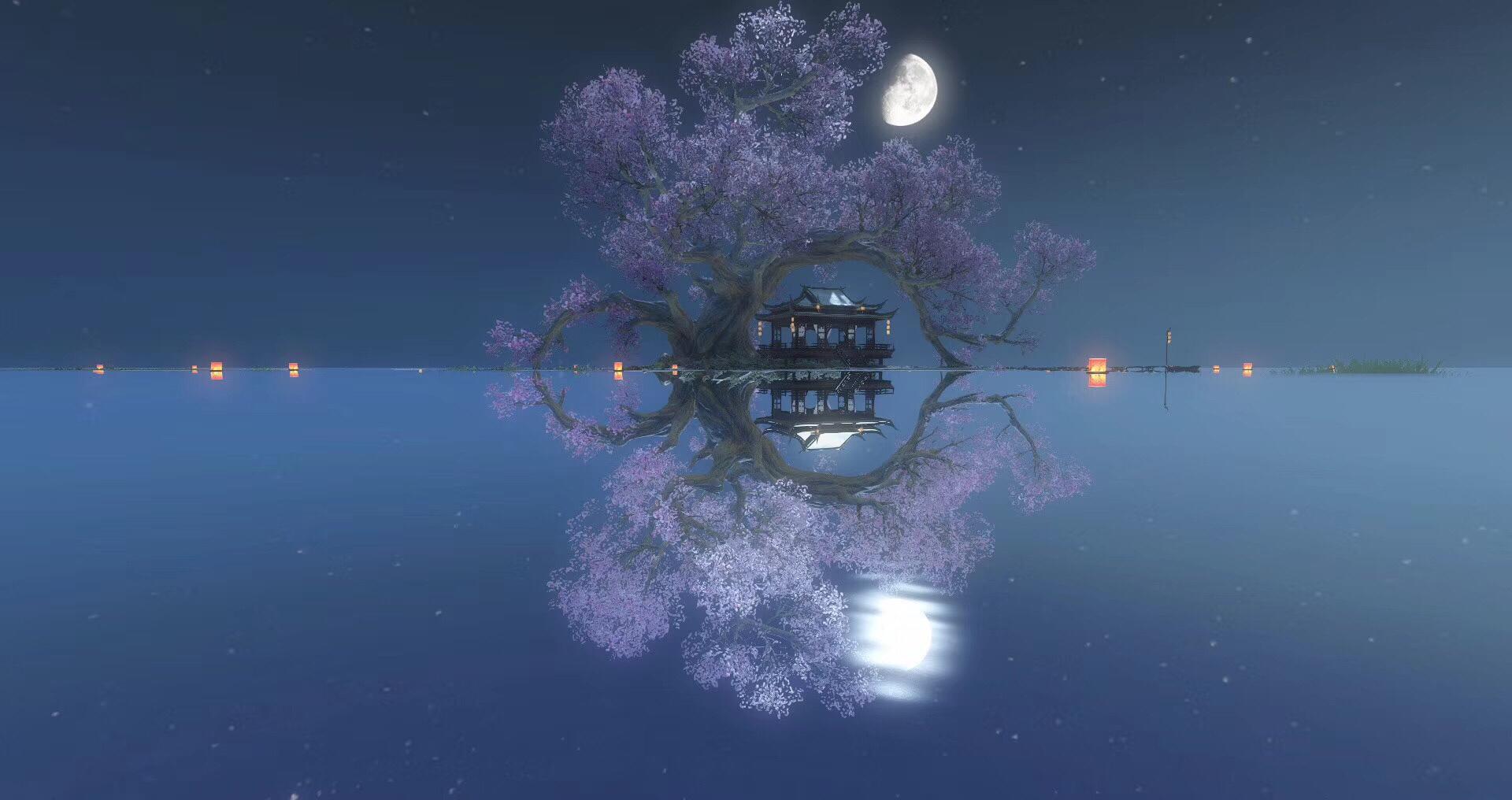 比摄影作品还唯美的《逆水寒》游戏风景图