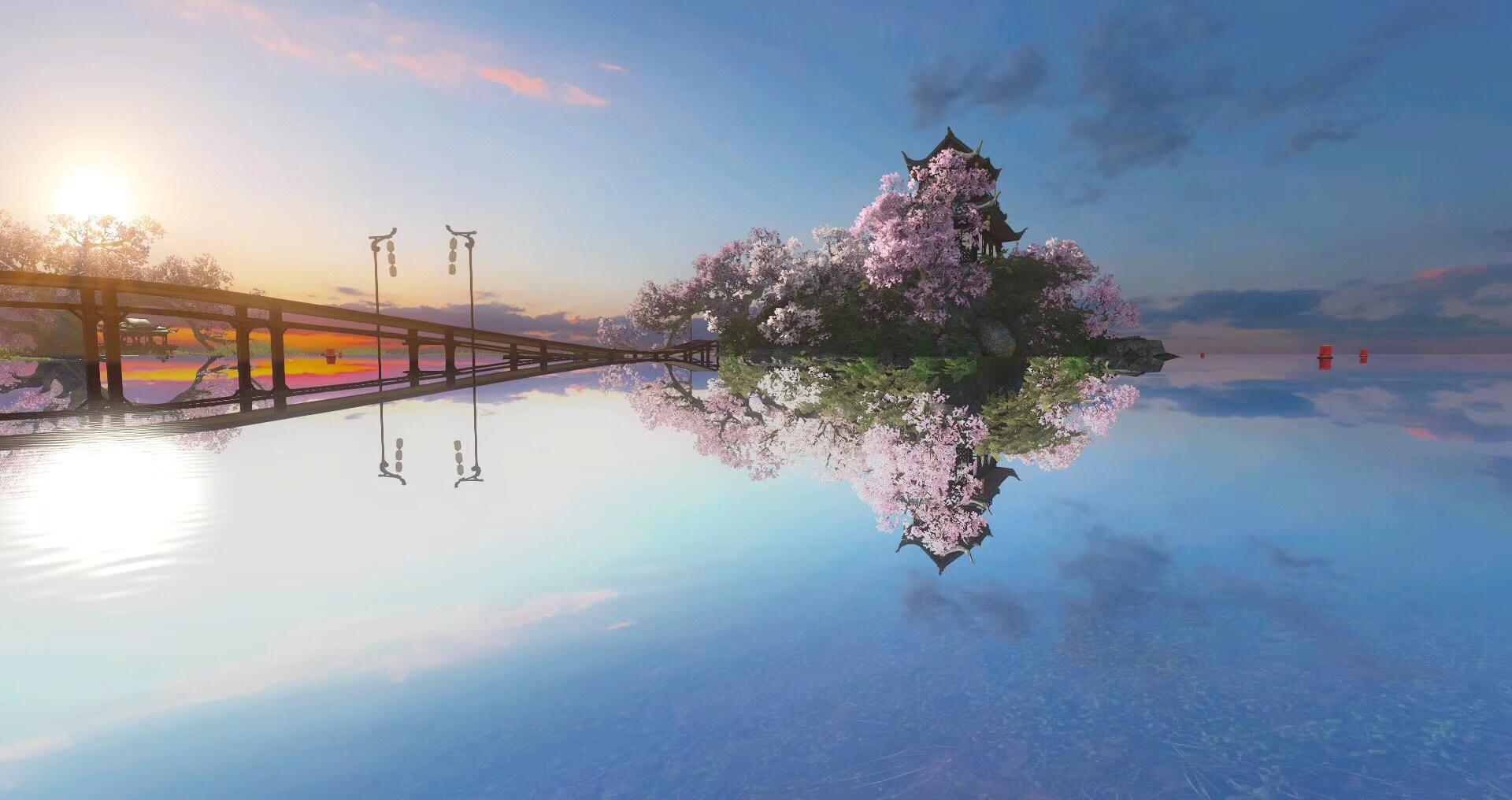 比摄影作品还唯美的《逆水寒》游戏风景图