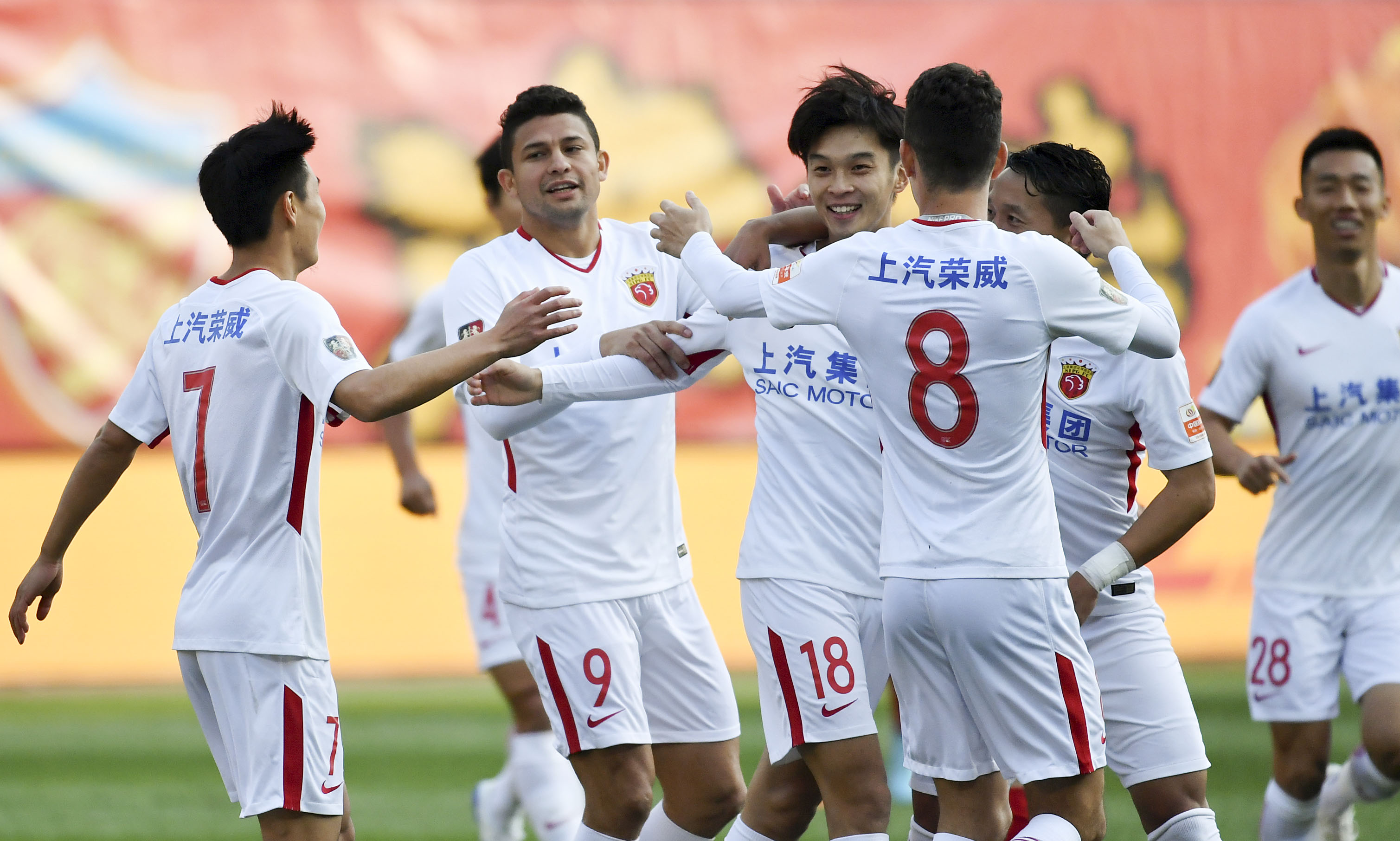 足球——中超:天津权健胜上海上港