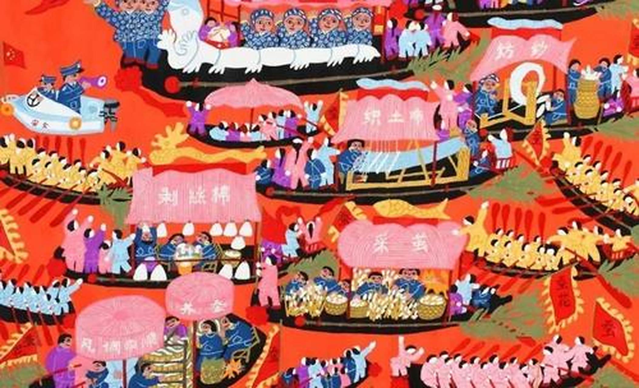 清明习俗#蚕花会:"蚕花会"是蚕乡一种特有的民俗文化,过去清明节萍滗