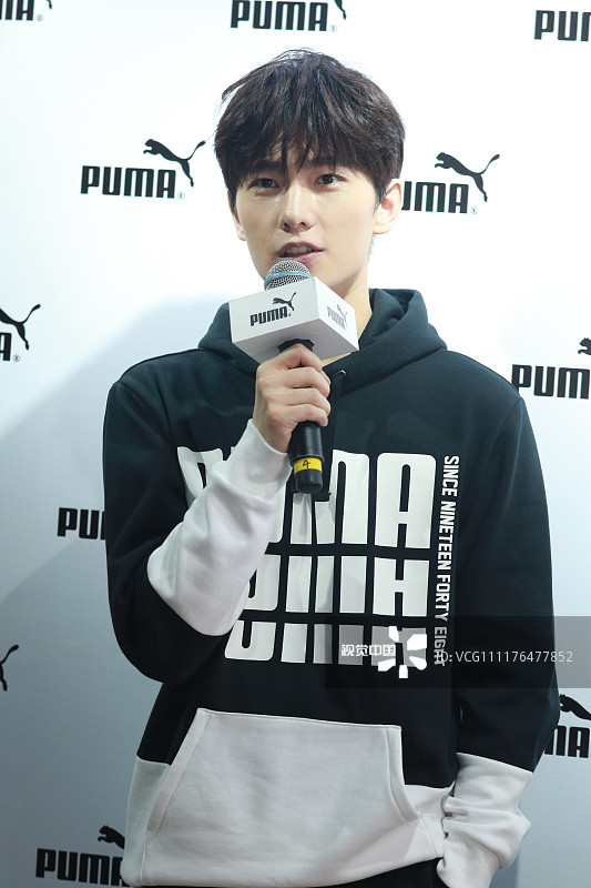 2018年11月14日,上海,杨洋现身puma品牌活动.