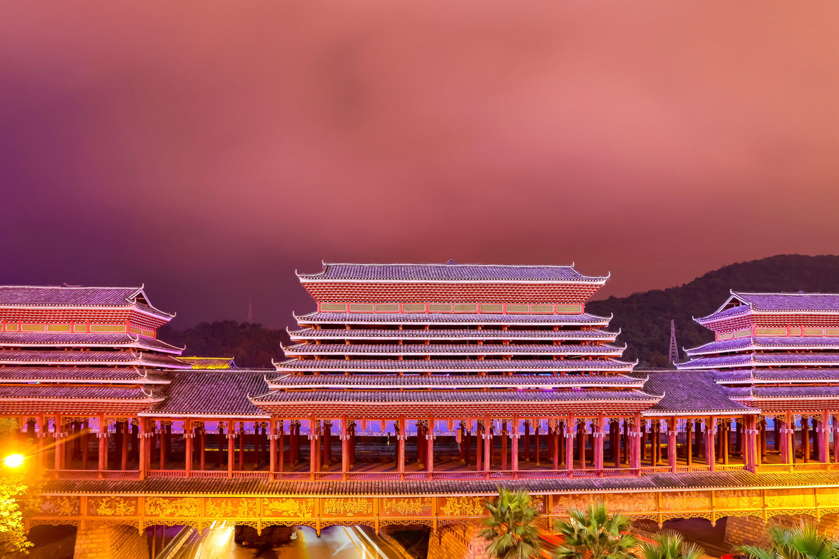 行摄贵州:悠悠风雨楼 贵阳夜色美